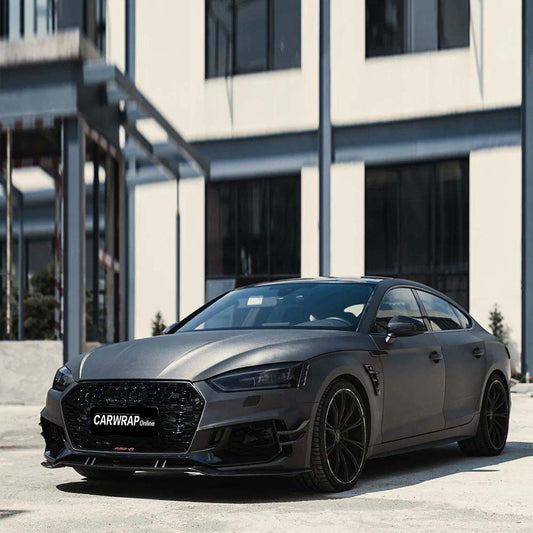 Quality Grey Brushed Steel Car Vinyl Wrap For Sale |