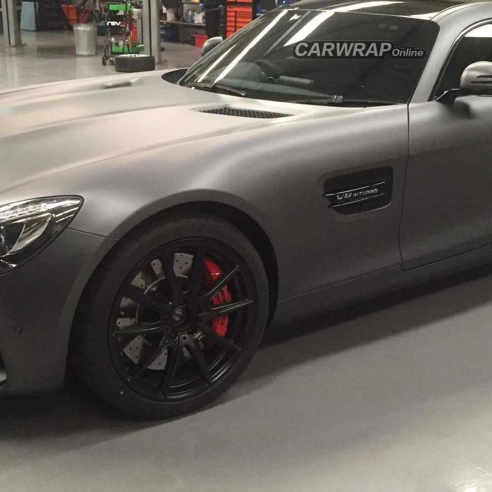 Quality Matte Dark Gray Car Vinyl Wrap For Sale |