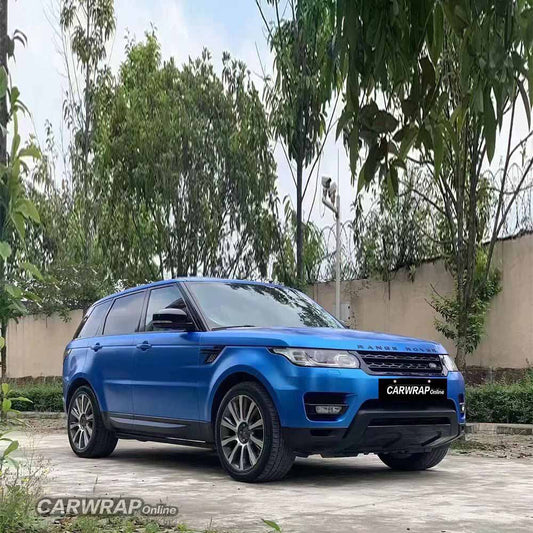 Quality Matte Metallic Blue Car Vinyl Wrap For Sale |