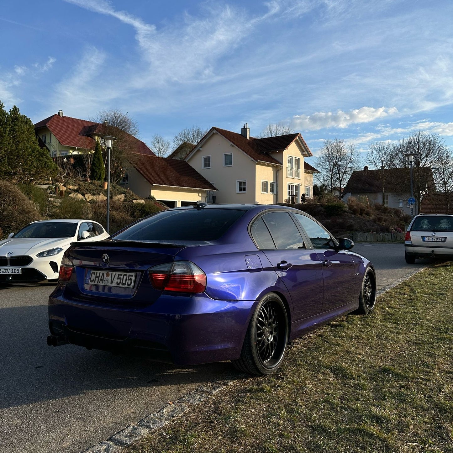 BMW Gloss PET Royal Indigo Blue Car Vinyl Wrap
