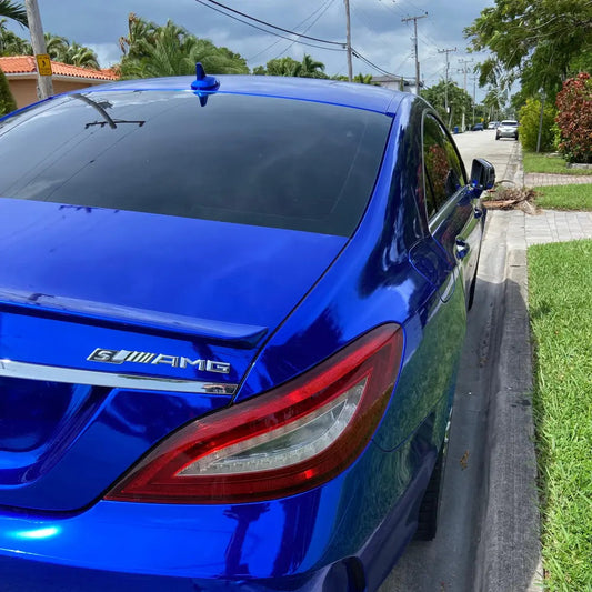 Quality Chrome Mirror Blue Car Vinyl Wrap For Sale |