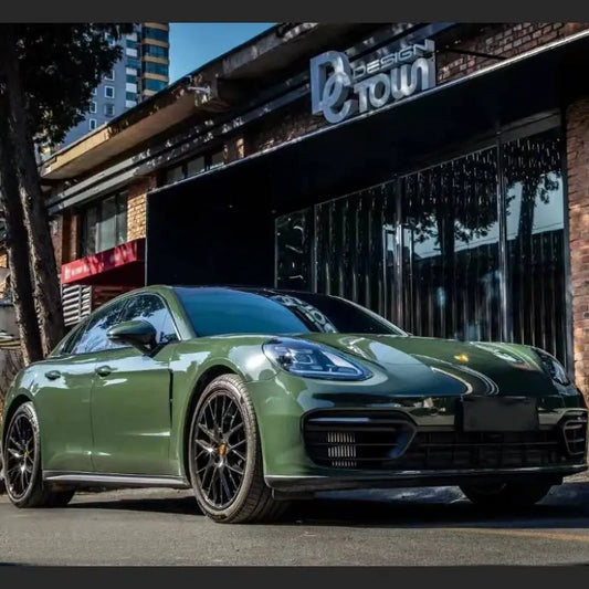 Quality Gloss Olive Light Green Car Vinyl Wrap For Sale |