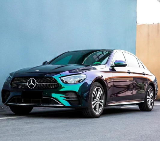 Quality Gloss Diamond Purple Green Car Vinyl Wrap For Sale |