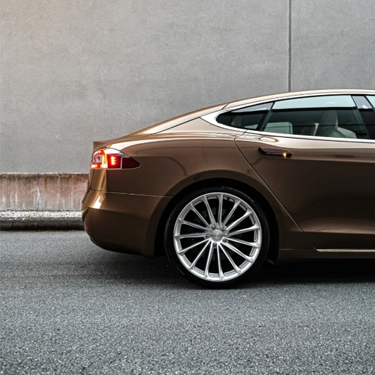 Quality Gloss Heavy Metallic Brown Car Vinyl Wrap For Sale |