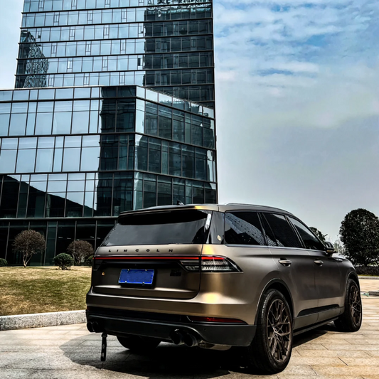 Ultra-Matte Midnight Gold Car Vinyl Wrap