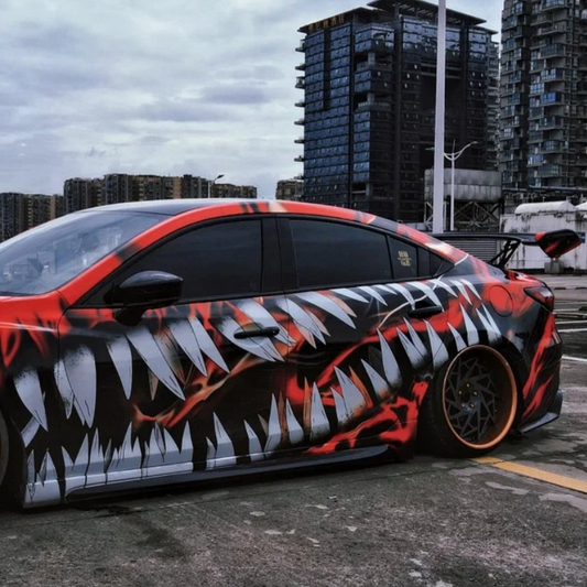 Red Limited Venom Color Custom Car Vinyl Wrap