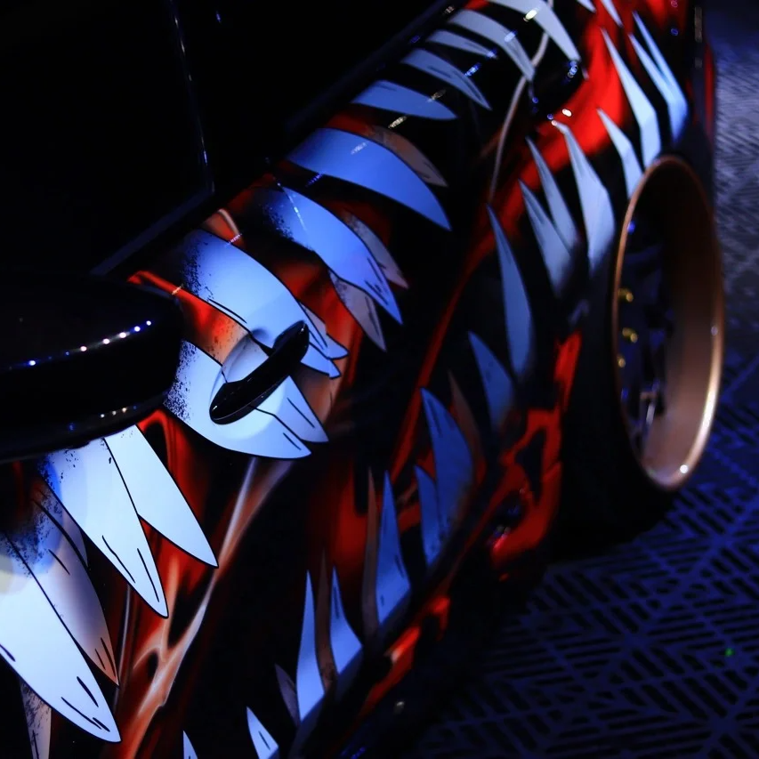 Red Limited Venom Color Custom Car Vinyl Wrap