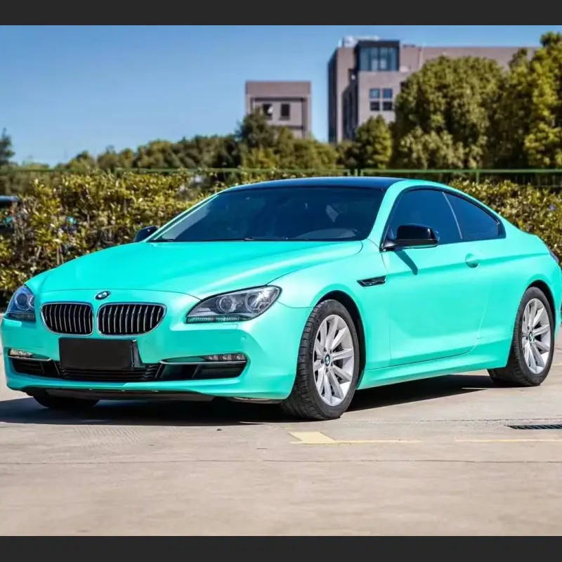 Matte Satin Chrome Tiffany Car Vinyl Wrap