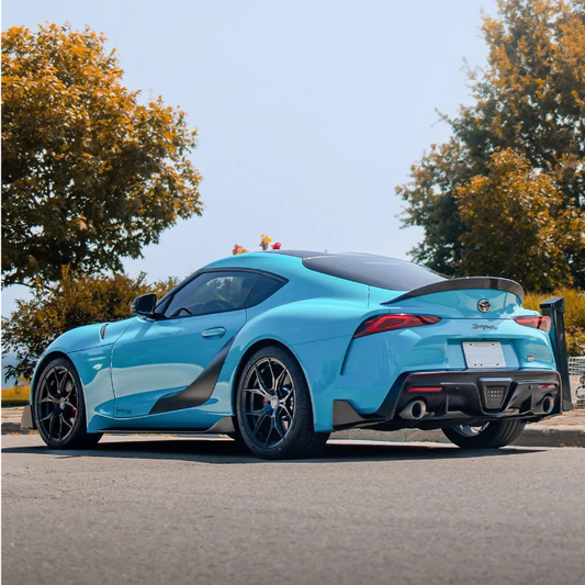 Quality TPU Super Gloss Miami Blue Car Vinyl Wrap For Sale |