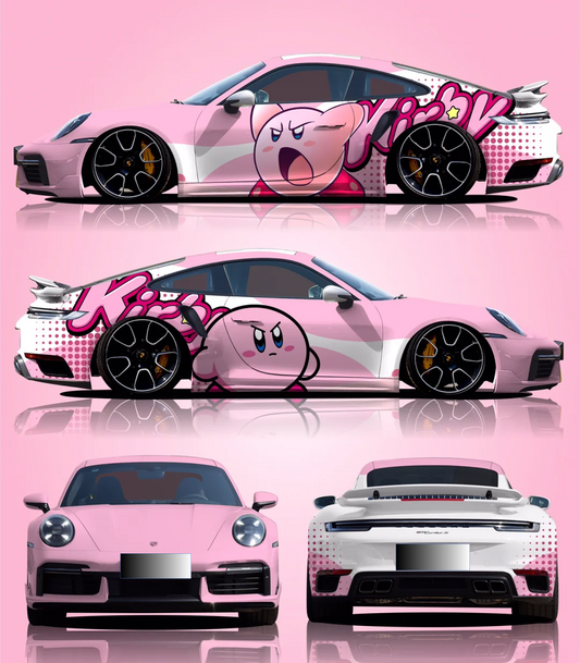 Gloss Pink Series Customized Car Vinyl Wrap