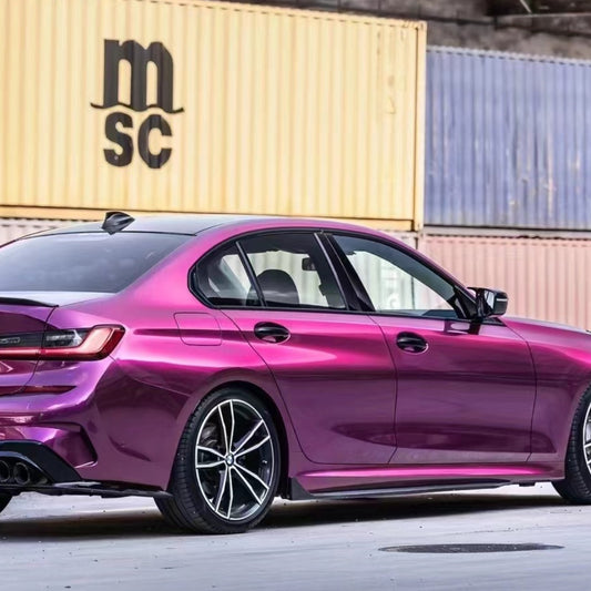 BMW Gloss PET Pearl Purple Car Vinyl Wrap