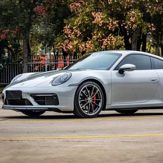 Gloss PET Porsche Grey Car Vinyl Wrap