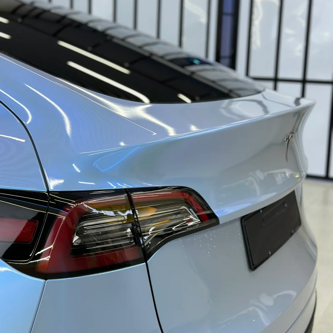 Tesla Gloss Fancy Rock Grey Color Fliper Car Vinyl Wrap