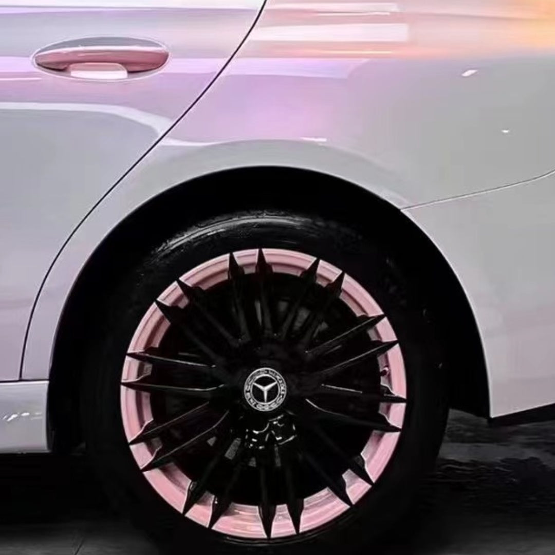 TPU Benz Gloss Flower Yue Fen Diamond Pollen Pink Car Vinyl Wrap