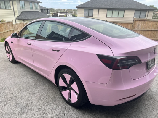Quality Gloss Aston Martin Vintage Pink Car Vinyl Wrap For Sale |
