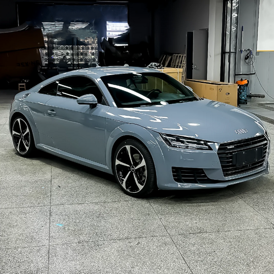 Quality Gloss Crystal Cement Grey Car Vinyl Wrap For Sale |