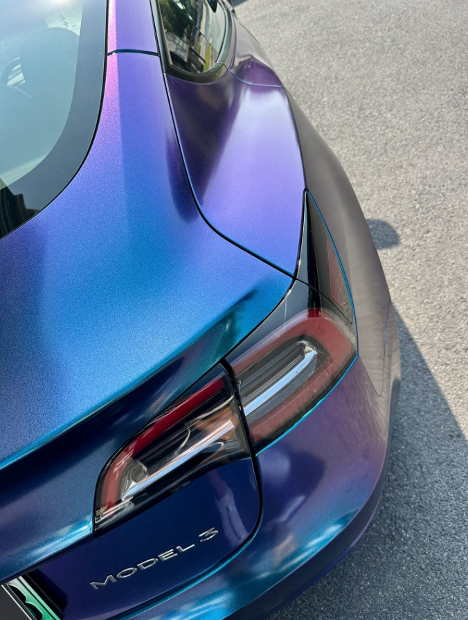 Quality Gloss Diamond Purple Blue Car Vinyl Wrap For Sale |