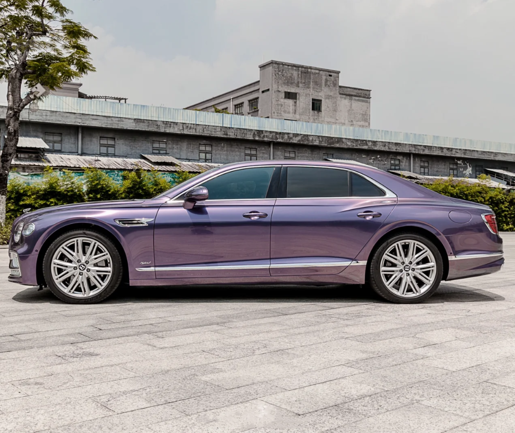 Quality Gloss Grey Violet Car Vinyl Wrap For Sale |