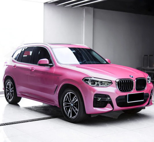 Quality Gloss Metal Paint Shell Pink Car Vinyl Wrap For Sale |
