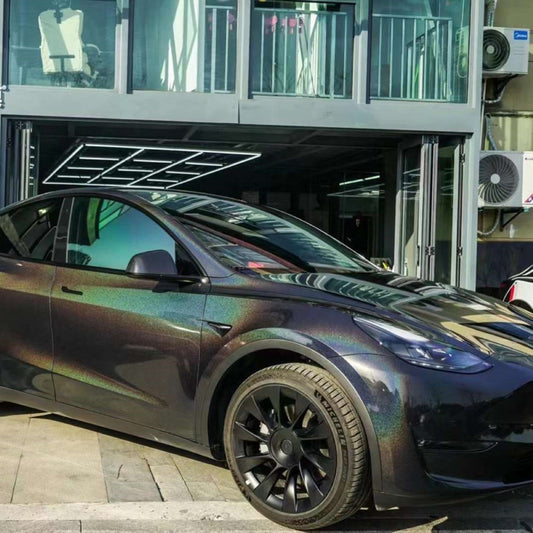 Quality Glossy Laser Black Car Vinyl Wrap For Sale |