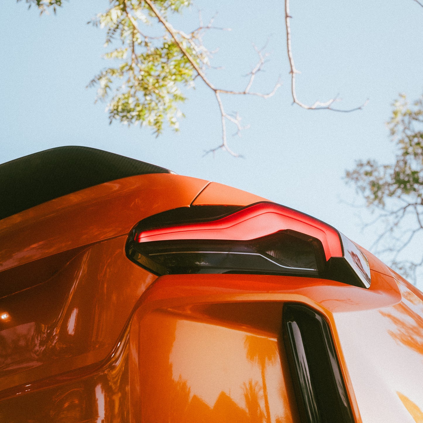 TPU Racing Orange Car Vinyl Wrap