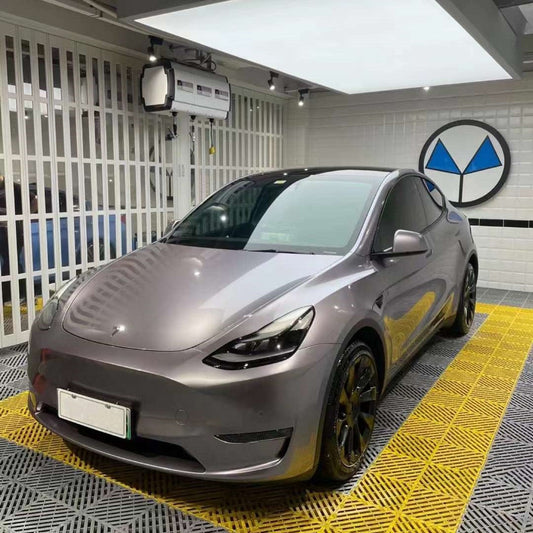 Quality Gloss Metallic Titanium Gray Car Vinyl Wrap For Sale |