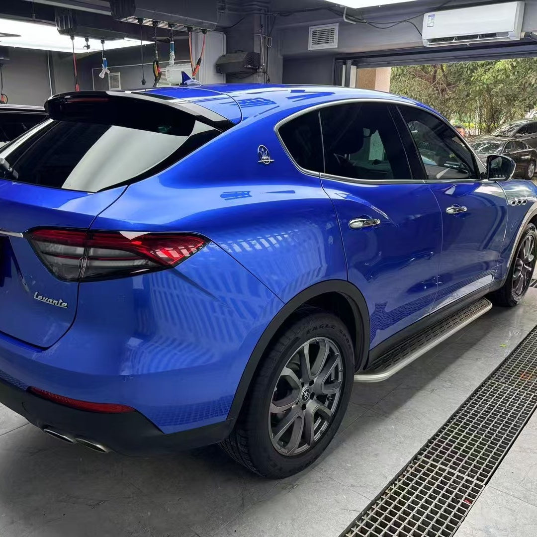 Quality Gloss Portimao Blue Car Vinyl Wrap For Sale |