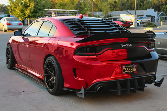 Quality Gloss Red Mirror Chrome Car Vinyl Wrap For Sale |