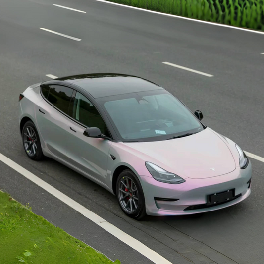 Quality Gloss Twin Candy Grey Red Car Wrap For Sale |