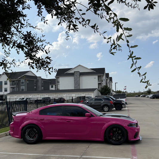 Glossy Crystal Rose Red Car Vinyl Wrap