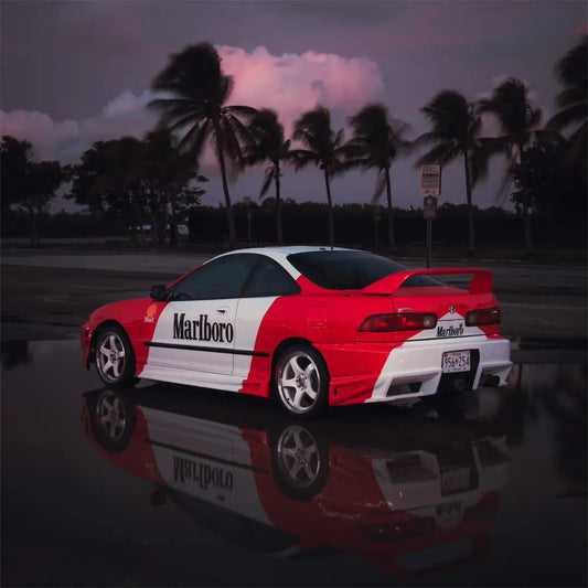 Quality Marlboro Racing Customized Car Vinyl Wrap For Sale |