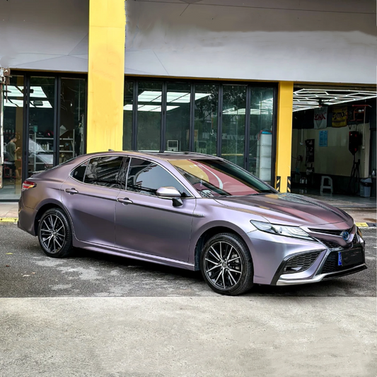 Quality Matte Capri Purple Grey Car Vinyl Wrap For Sale |