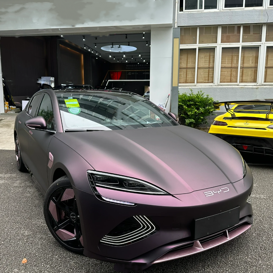 Quality Matte Dark Purple Vinyl Wrap Car Wrap For Sale |