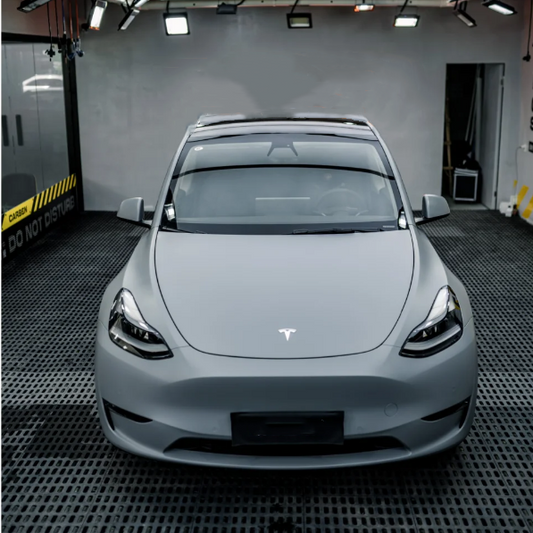 Quality Matte Flat Dark Grey Car Vinyl Wrap For Sale |