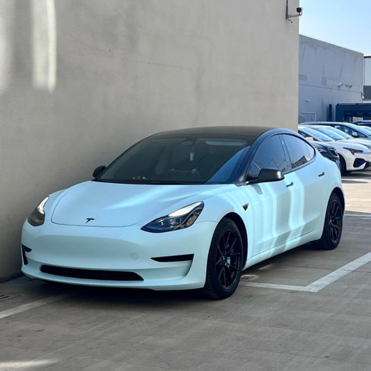 Quality Matte Glacier Blue Car Vinyl Wrap For Sale |