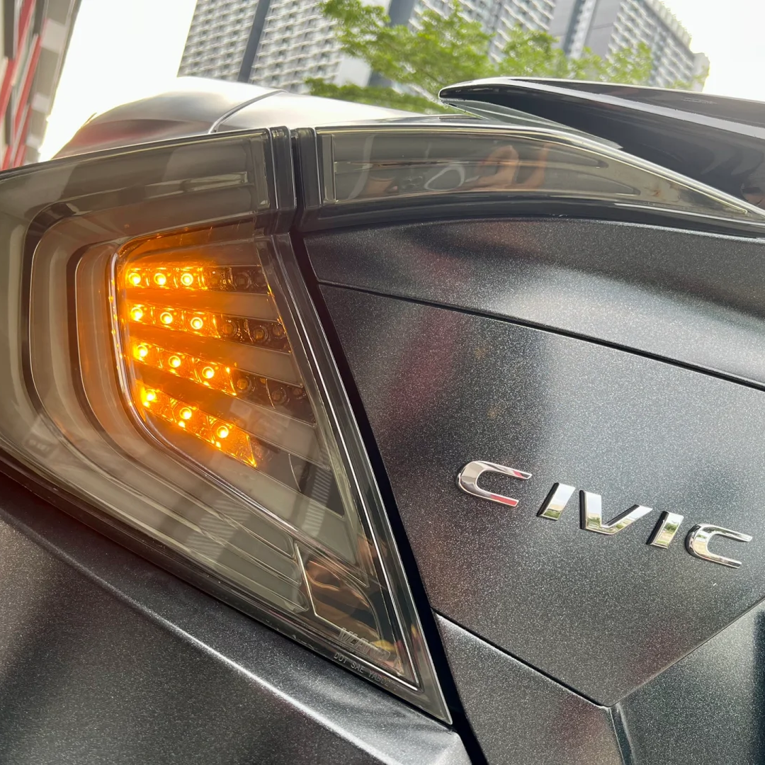 Honda Matte Metallic Graphite Black Car Vinyl Wrap