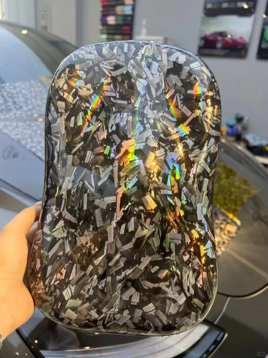 Quality Matte Rainbow Flower Carbon Car Vinyl Wrap For Sale |