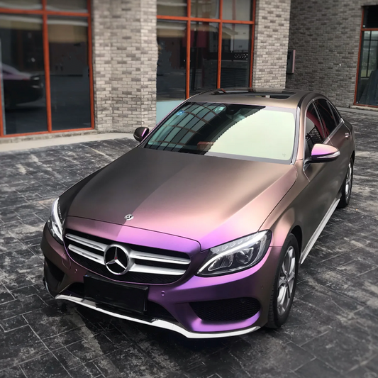 Quality Matte Diamond Red Copper Car Vinyl Wrap For Sale |