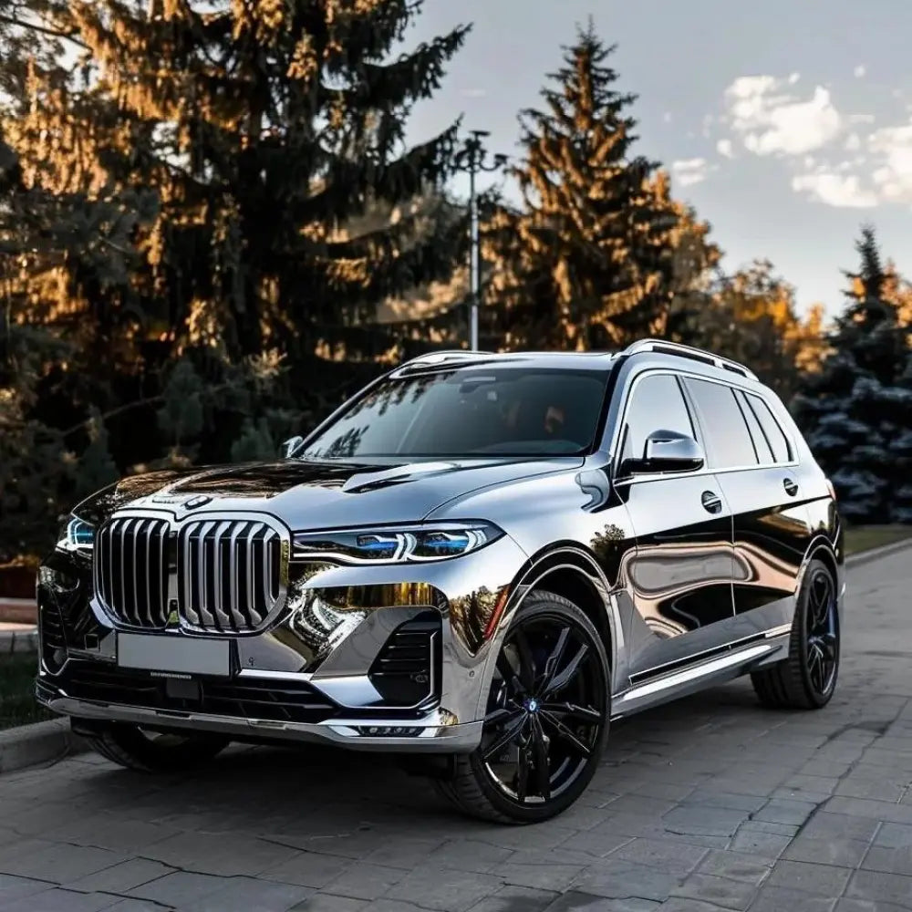 Mirror Chrome Silver Car Vinyl Wrap (Non-Stretchable)