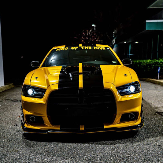 NIO Gloss PET Metal Paint Yellow Car Vinyl Wrap