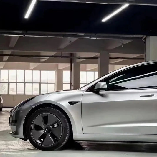 Benz Gloss Metallic PET GT Silver Car Vinyl Wrap