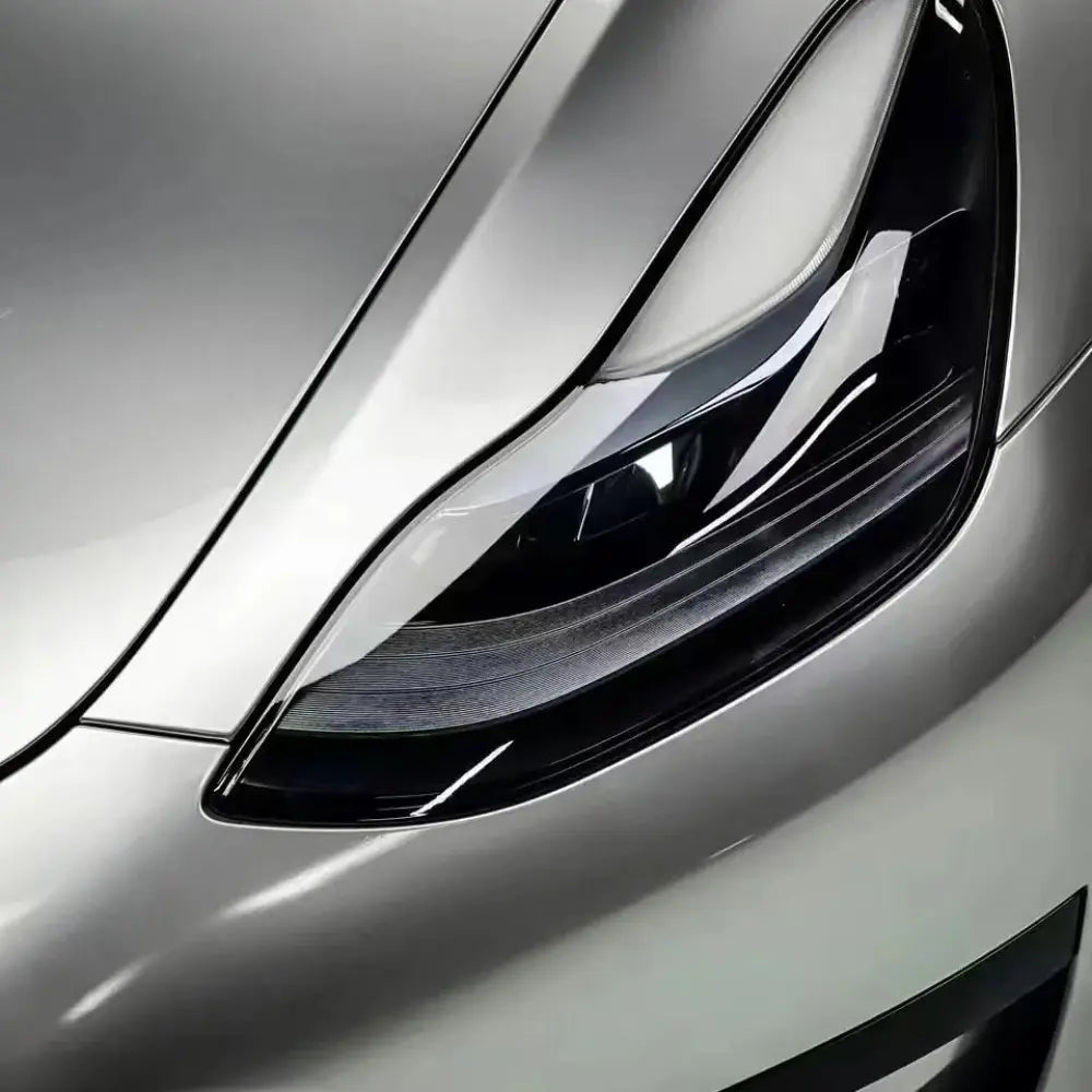 Benz Gloss Metallic PET GT Silver Car Vinyl Wrap