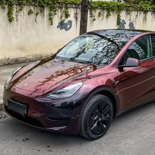 PET Gloss Shifting Red to Black Car Vinyl Wrap