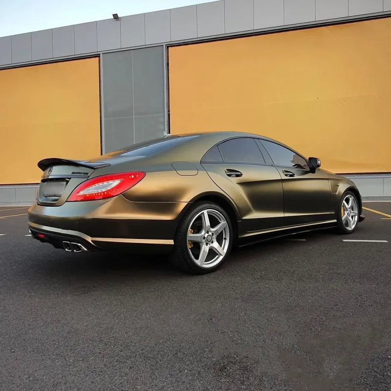 Quality Pure Metal Gold Brown Car Vinyl Wrap For Sale |