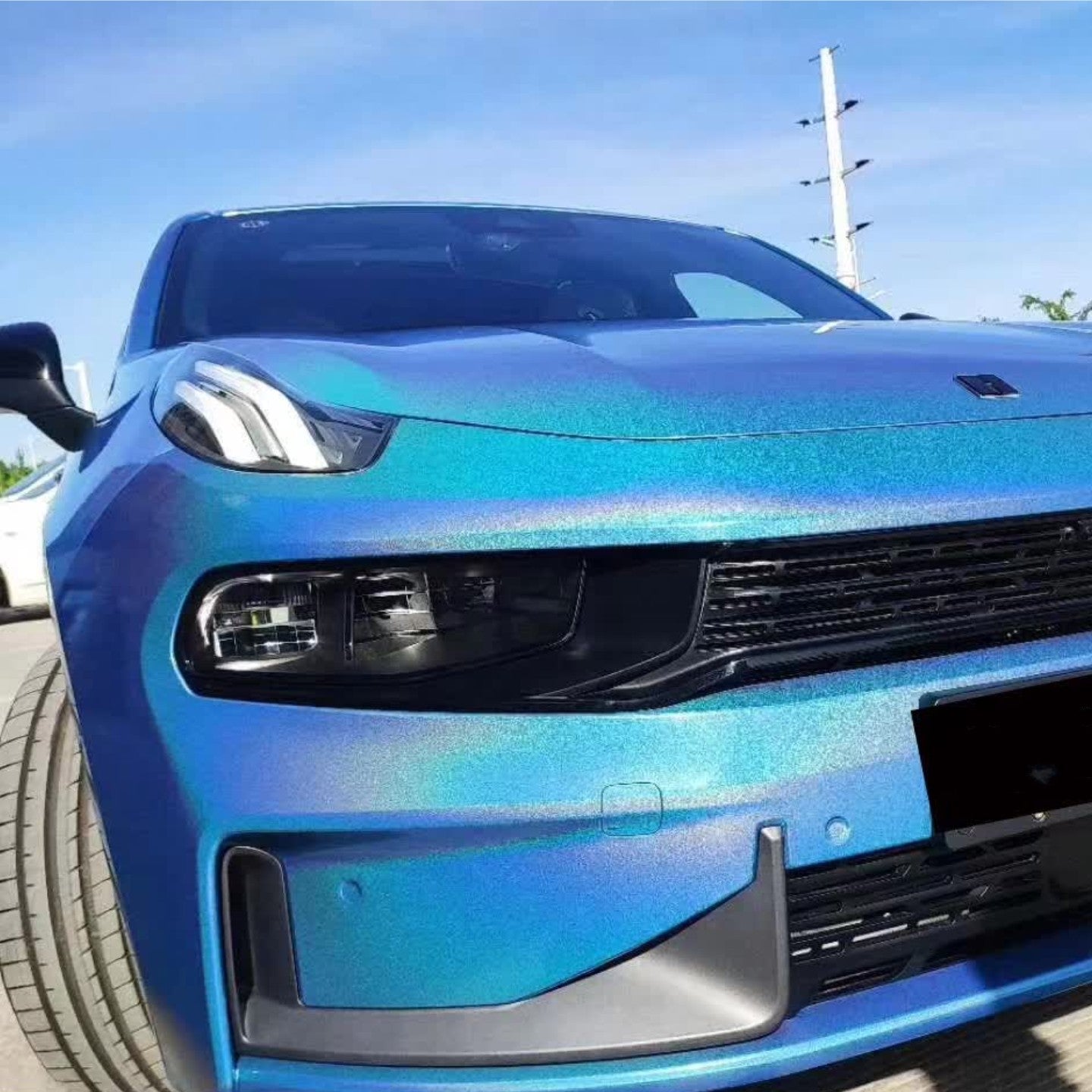 Quality Glossy Laser Blue Car Vinyl Wrap For Sale |