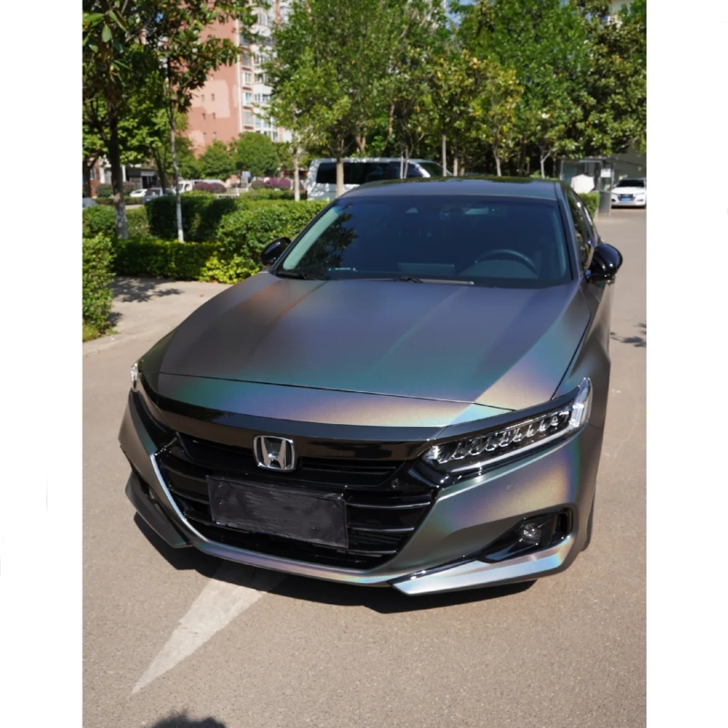 Quality Matte Laser Grey Car Vinyl Wrap For Sale |