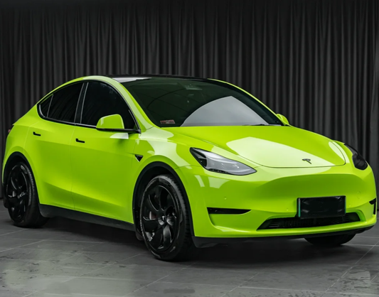 Quality Super Gloss Apple Green Car Vinyl Wrap For Sale |