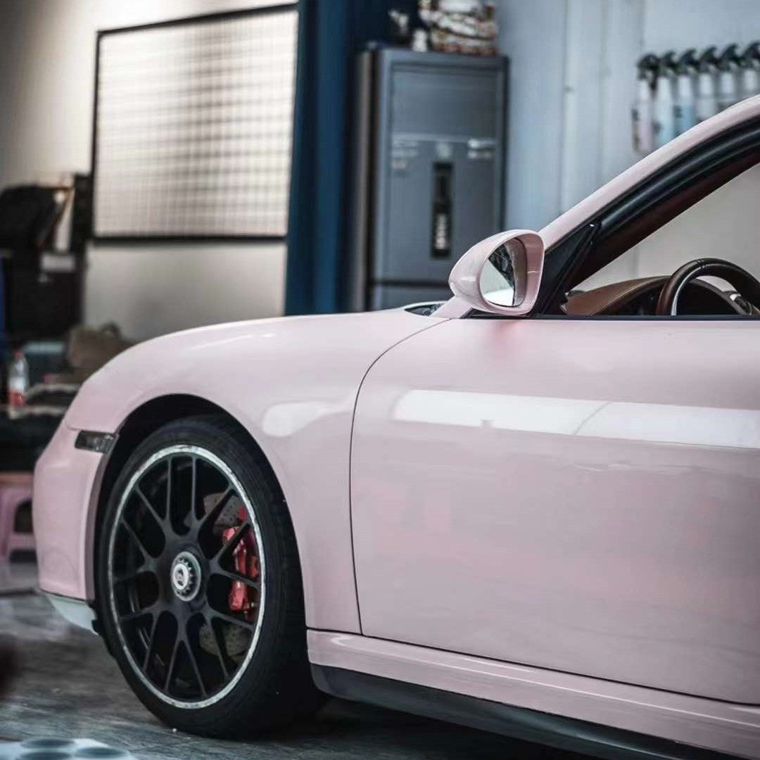 Super Gloss Pale Pink Car Vinyl Wrap