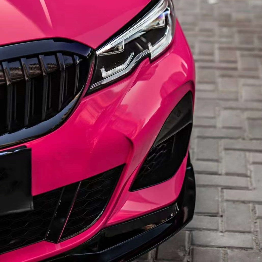 Quality Super Gloss Rose Red Car Vinyl Wrap For Sale |