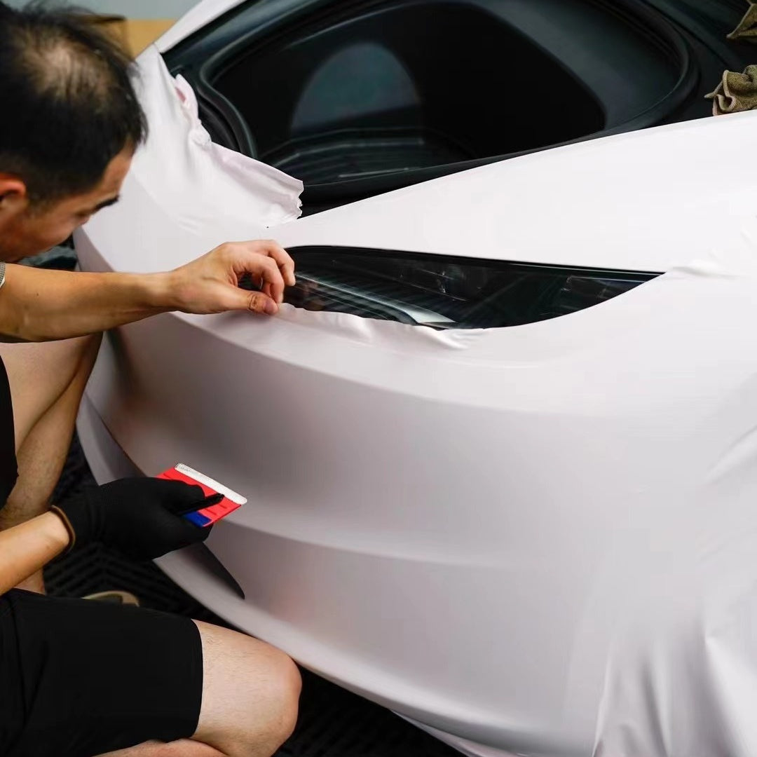 Tesla Ultimate Flat Baby Pink Car Vinyl Wrap